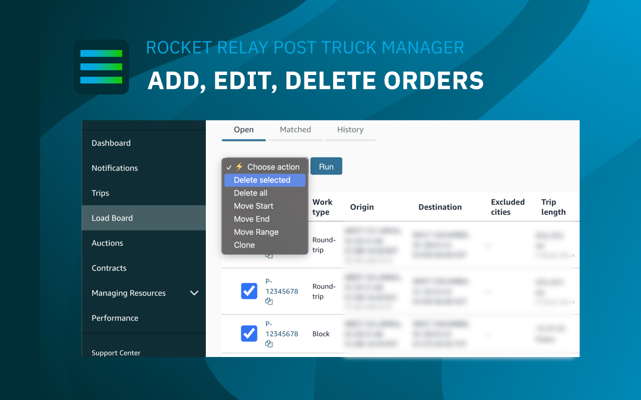 Rocket Relay Post Truck Manager chrome谷歌浏览器插件_扩展第3张截图