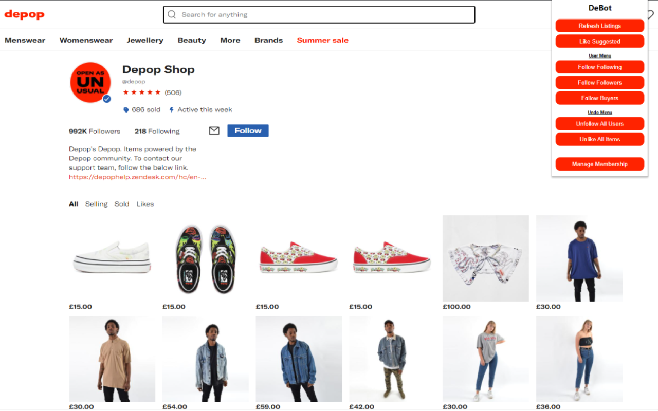 DeBot chrome谷歌浏览器插件_扩展第1张截图