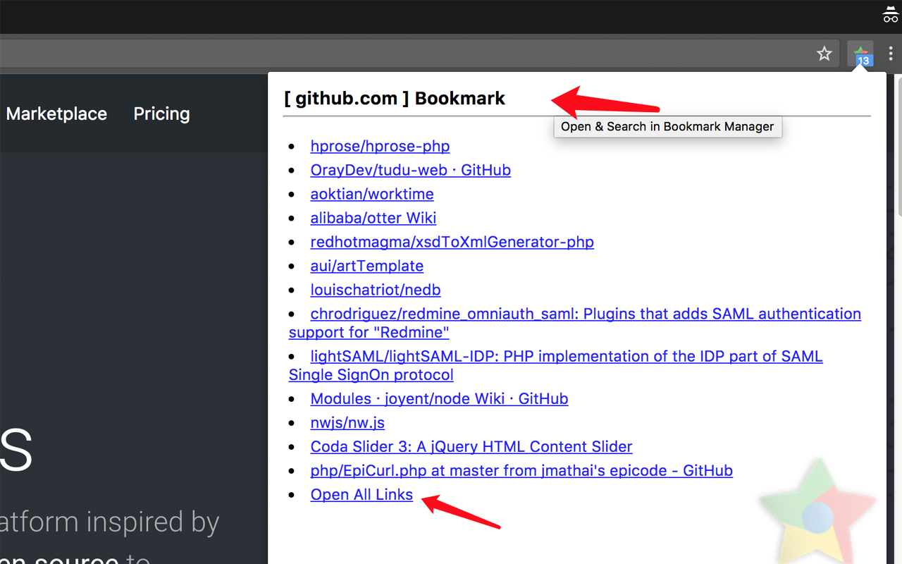 Domain Bookmark chrome谷歌浏览器插件_扩展第3张截图