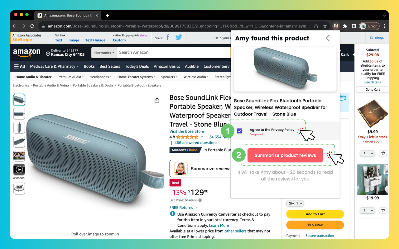 Amy Reviews Amazon & AliExpress chrome谷歌浏览器插件_扩展第1张截图