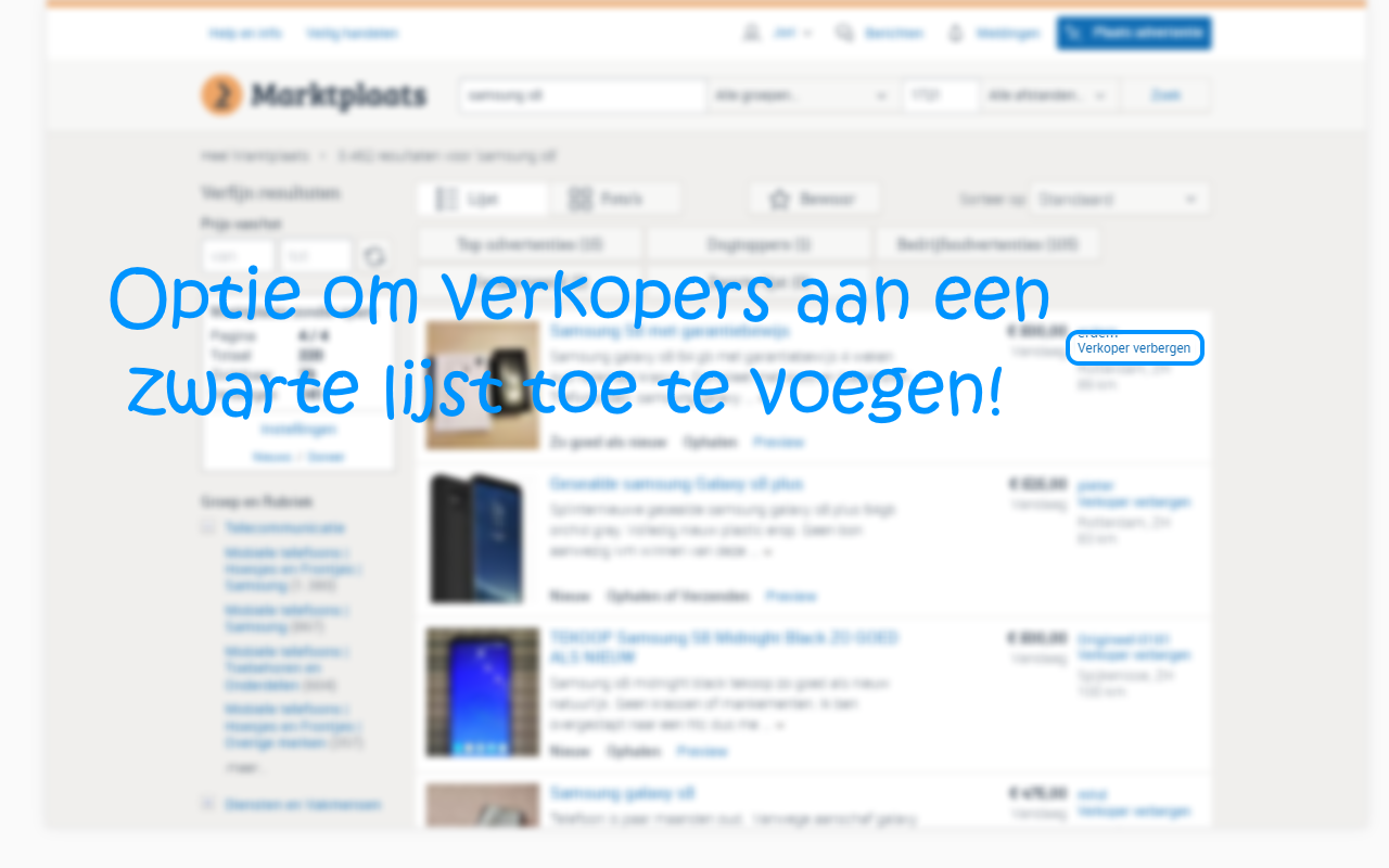 Marktplaats zonder spam chrome谷歌浏览器插件_扩展第1张截图