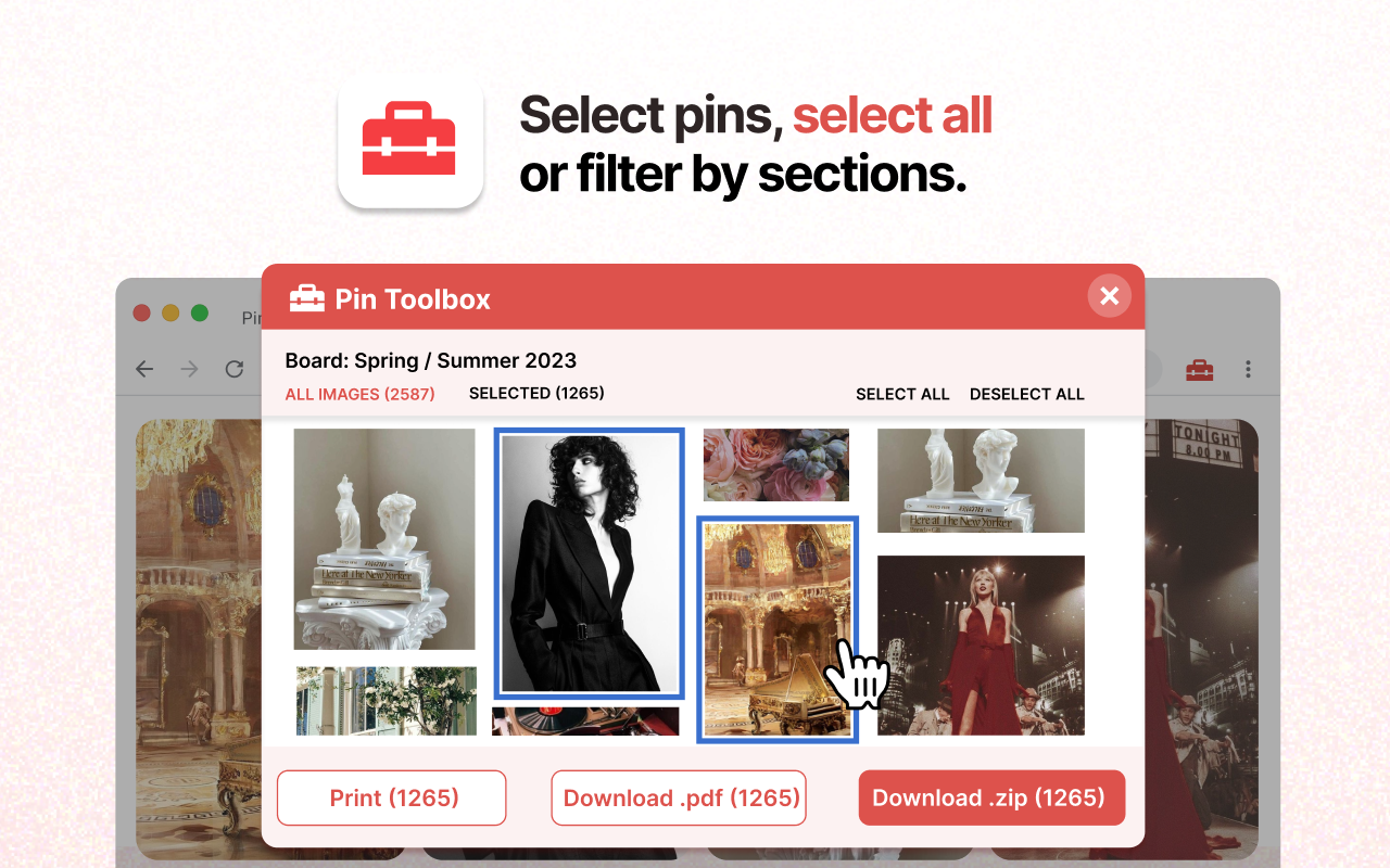 Pin Toolbox - Pinterest Board 下载器 chrome谷歌浏览器插件_扩展第7张截图