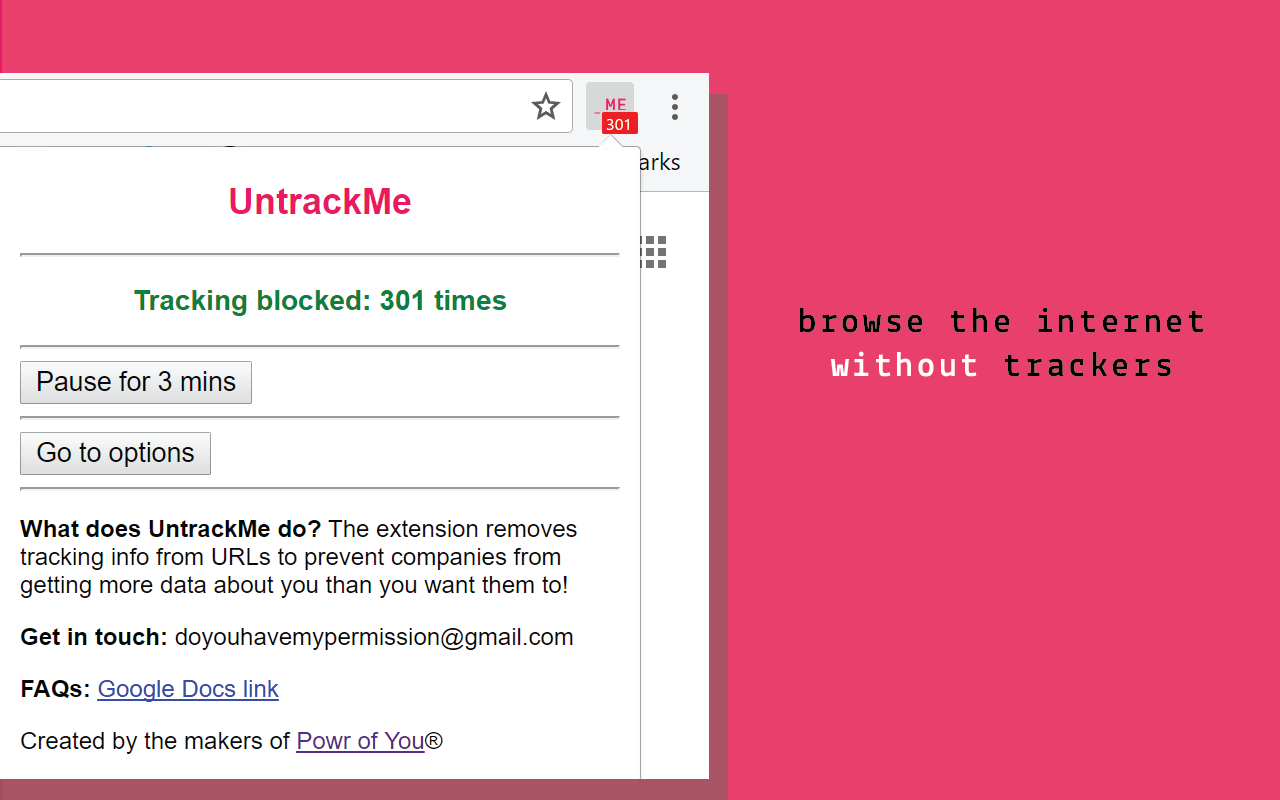 UntrackMe chrome谷歌浏览器插件_扩展第2张截图