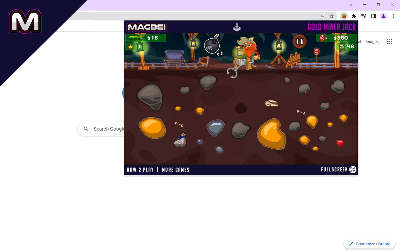黄金矿工杰克游戏 - 离线游戏 chrome谷歌浏览器插件_扩展第1张截图