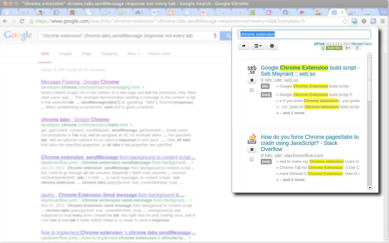 QFind chrome谷歌浏览器插件_扩展第3张截图