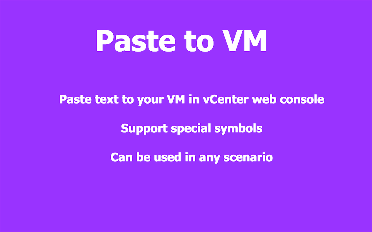 Paste To VM chrome谷歌浏览器插件_扩展第3张截图