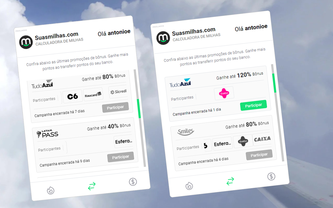 Suasmilhas.com | Calculadora de Milhas Aéreas chrome谷歌浏览器插件_扩展第1张截图