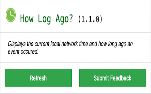 How Log Ago? chrome谷歌浏览器插件_扩展第2张截图