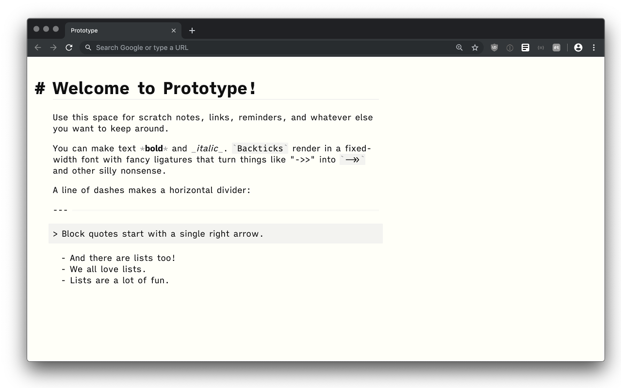 Prototype chrome谷歌浏览器插件_扩展第2张截图