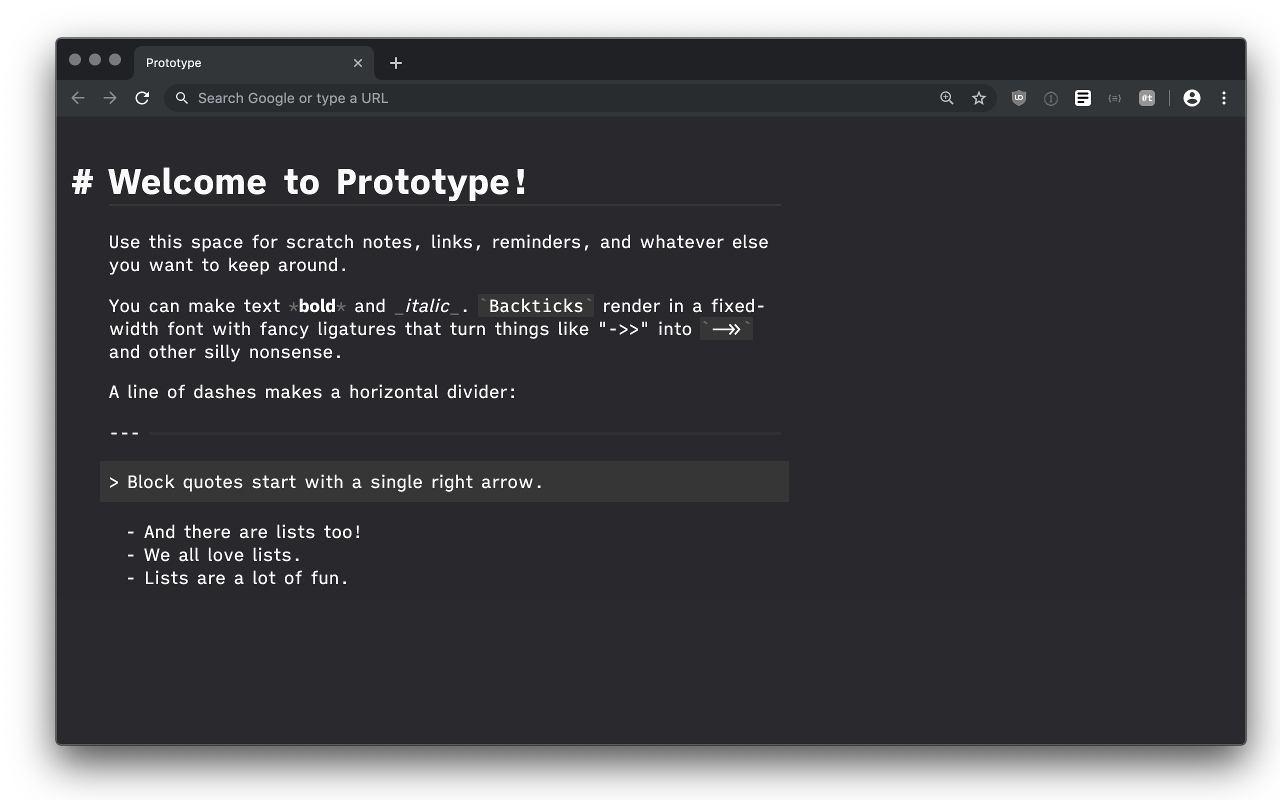 Prototype chrome谷歌浏览器插件_扩展第3张截图