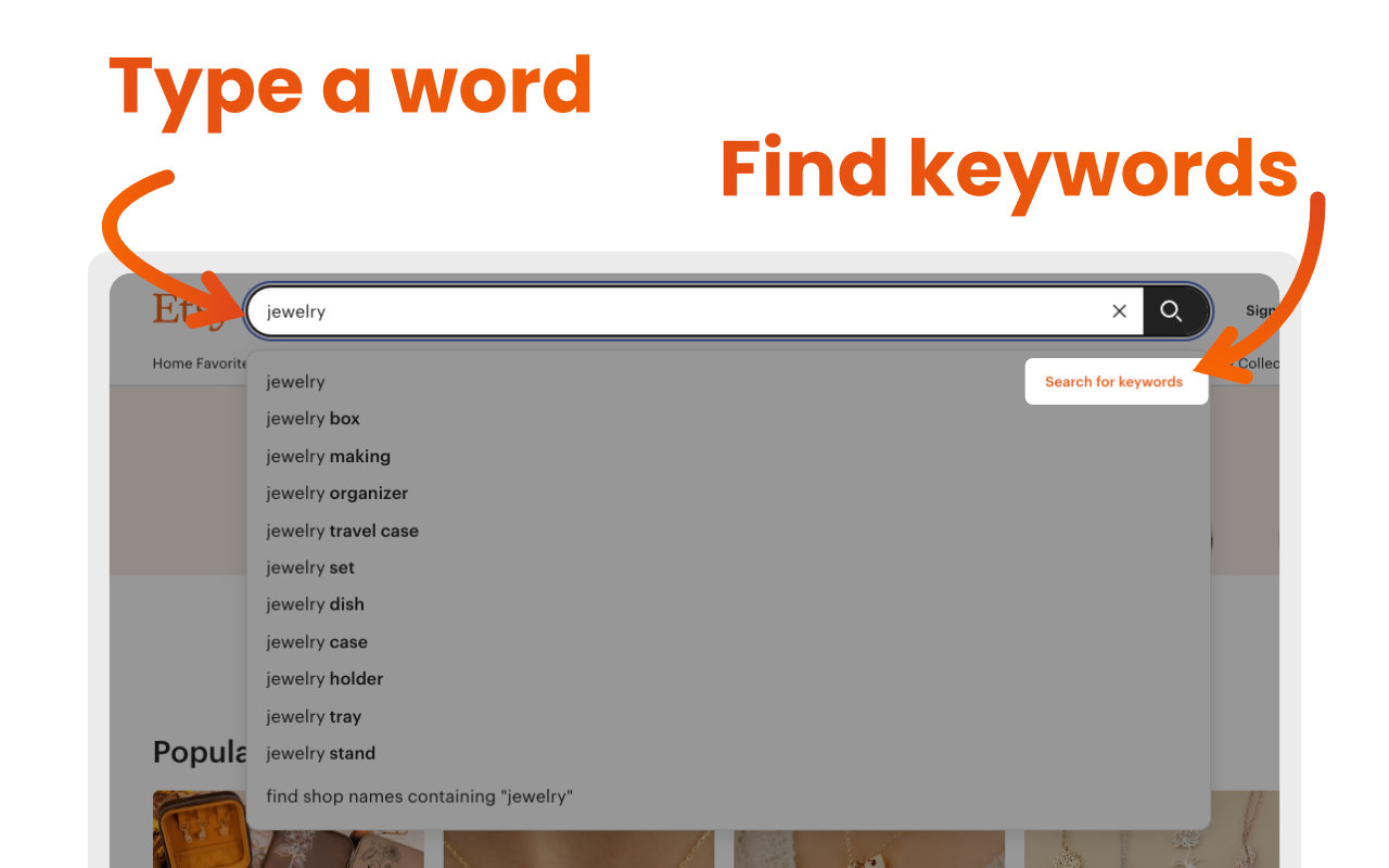 Etsy Keyword Tool chrome谷歌浏览器插件_扩展第1张截图