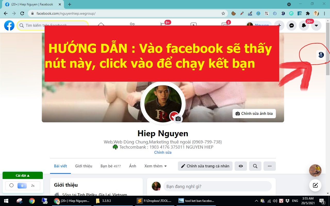 HiFB - Auto Kết Bạn Địa Phương trên Facebook chrome谷歌浏览器插件_扩展第1张截图