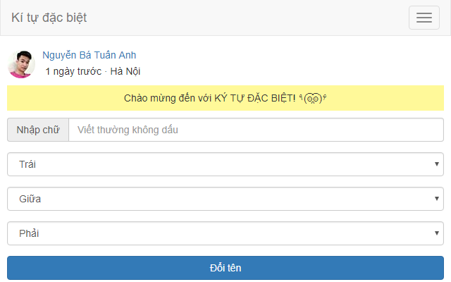 Kí tự đặc biệt AnhNBT chrome谷歌浏览器插件_扩展第1张截图