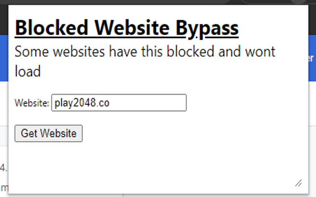 Blocked Website Bypass chrome谷歌浏览器插件_扩展第1张截图