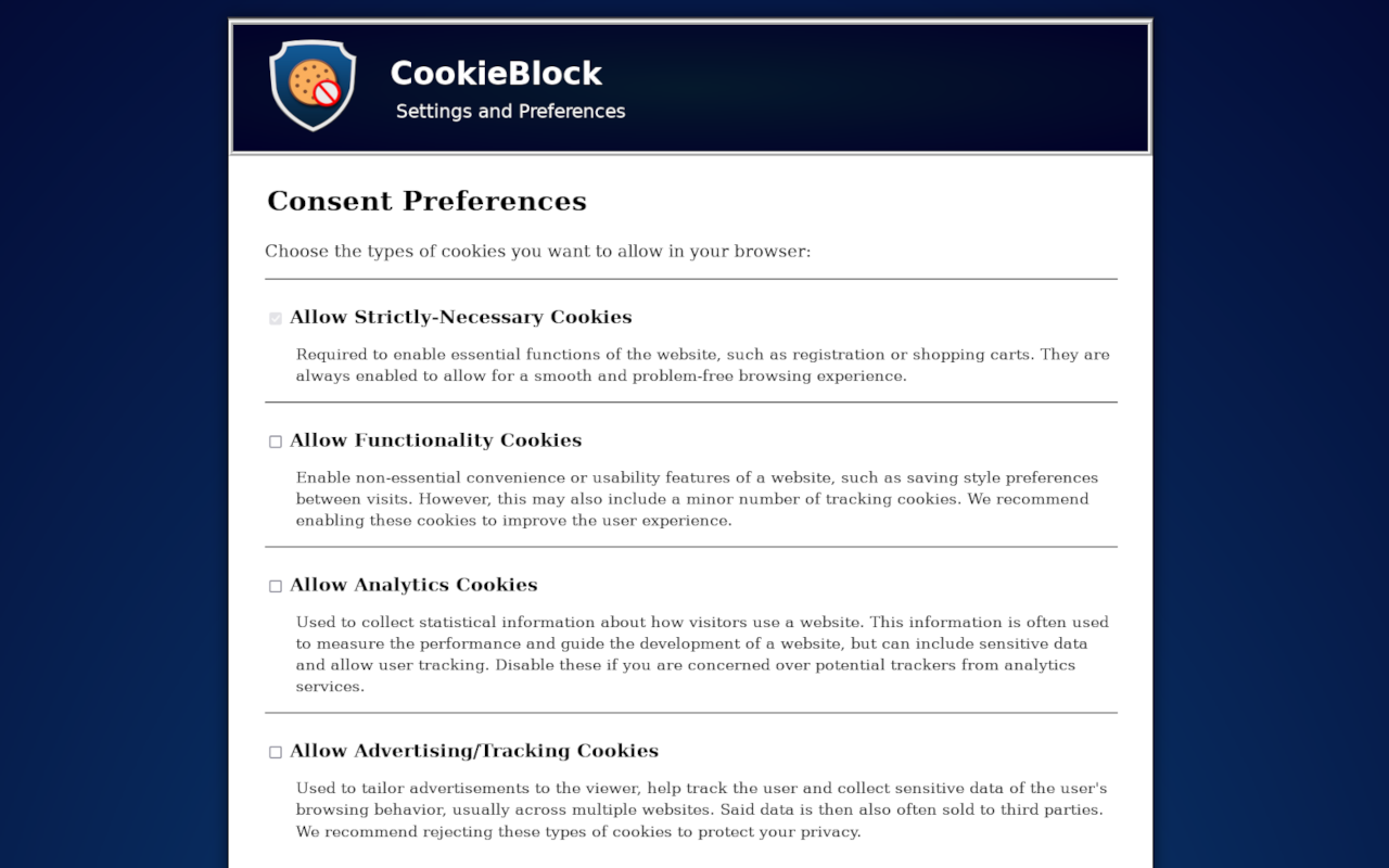CookieBlock chrome谷歌浏览器插件_扩展第1张截图