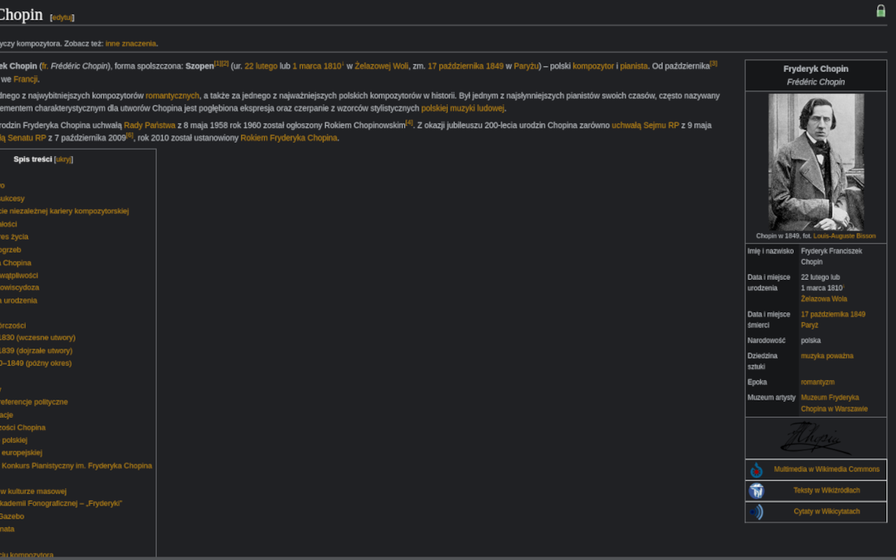 Dark Theme for Wikipedia page chrome谷歌浏览器插件_扩展第3张截图