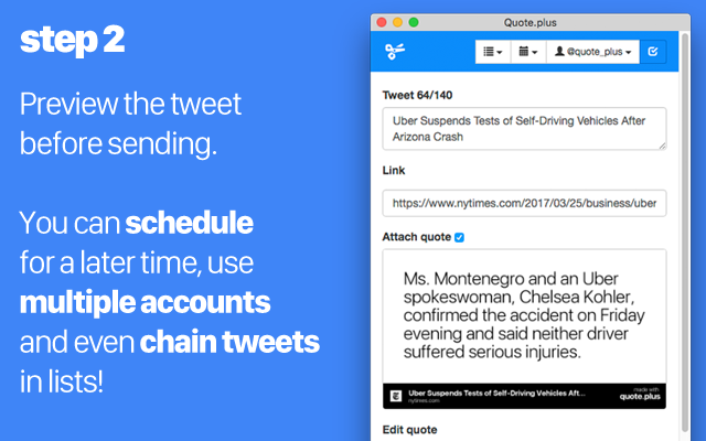 Quote.plus chrome谷歌浏览器插件_扩展第1张截图