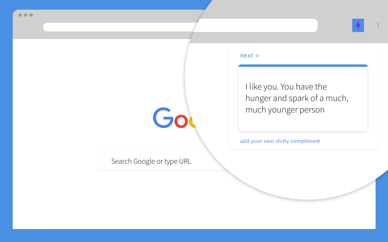 Shitty compliments chrome谷歌浏览器插件_扩展第8张截图