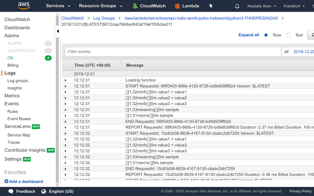 Colorize AWS CloudWatch Logs chrome谷歌浏览器插件_扩展第3张截图