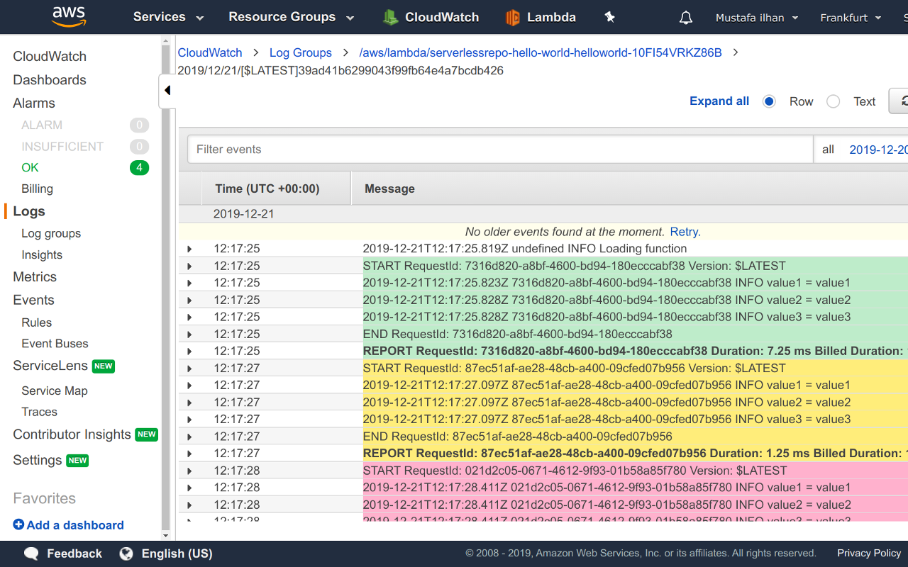 Colorize AWS CloudWatch Logs chrome谷歌浏览器插件_扩展第5张截图