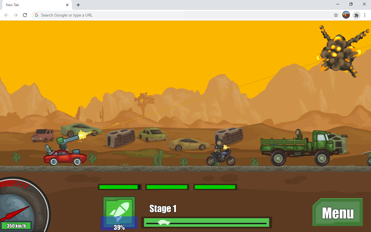 Battle On Road Car Game chrome谷歌浏览器插件_扩展第4张截图
