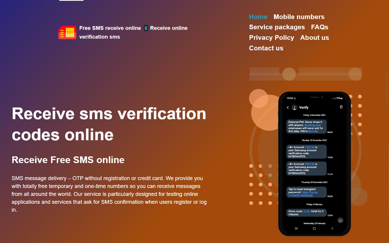 Receive SMS online verification codes chrome谷歌浏览器插件_扩展第1张截图