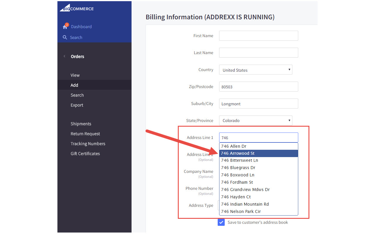 Addrexx for Bigcommerce chrome谷歌浏览器插件_扩展第1张截图