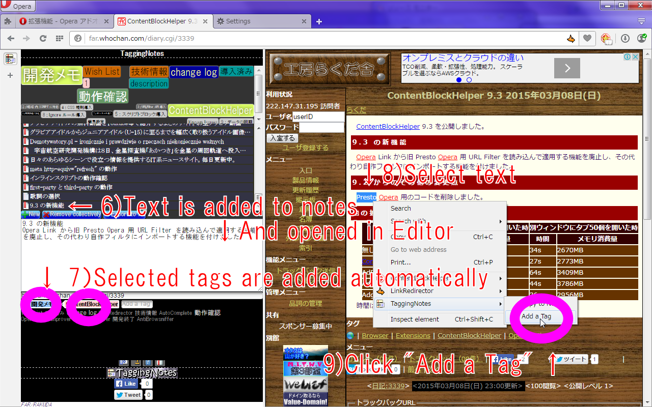 TaggingNotes chrome谷歌浏览器插件_扩展第4张截图