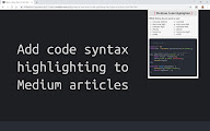 Medium Code Highlighter chrome谷歌浏览器插件_扩展第1张截图