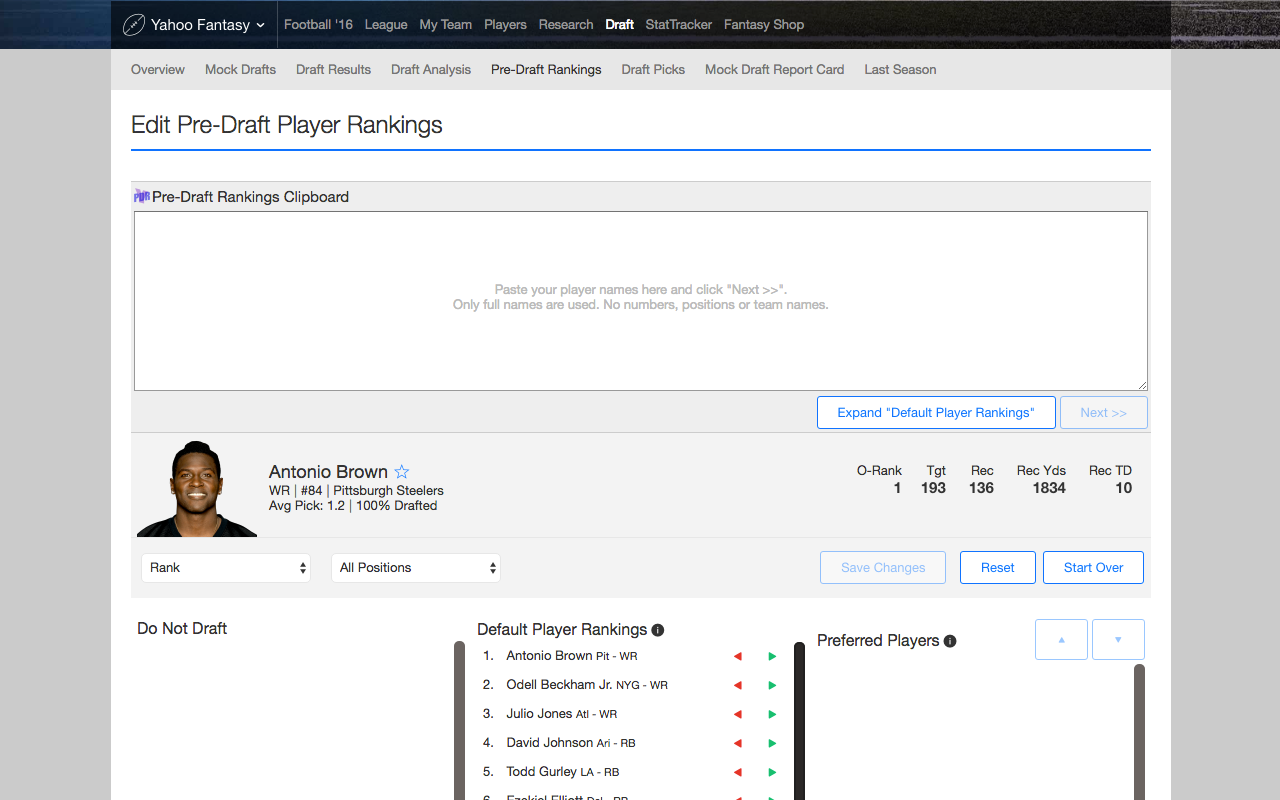 Pre-Draft Rankings for Yahoo Fantasy Sports chrome谷歌浏览器插件_扩展第2张截图