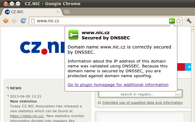DNSSEC Validator chrome谷歌浏览器插件_扩展第1张截图