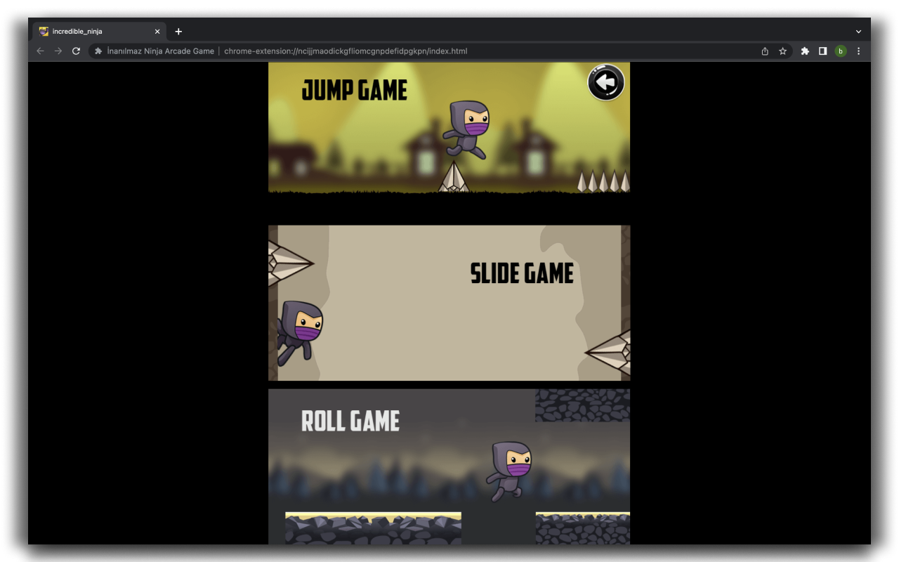 Incredible Ninja Game - HTML5 Game chrome谷歌浏览器插件_扩展第2张截图