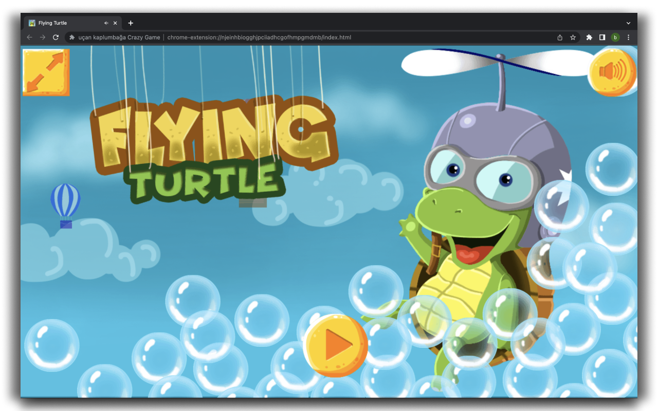 Flying Turtle Game chrome谷歌浏览器插件_扩展第2张截图