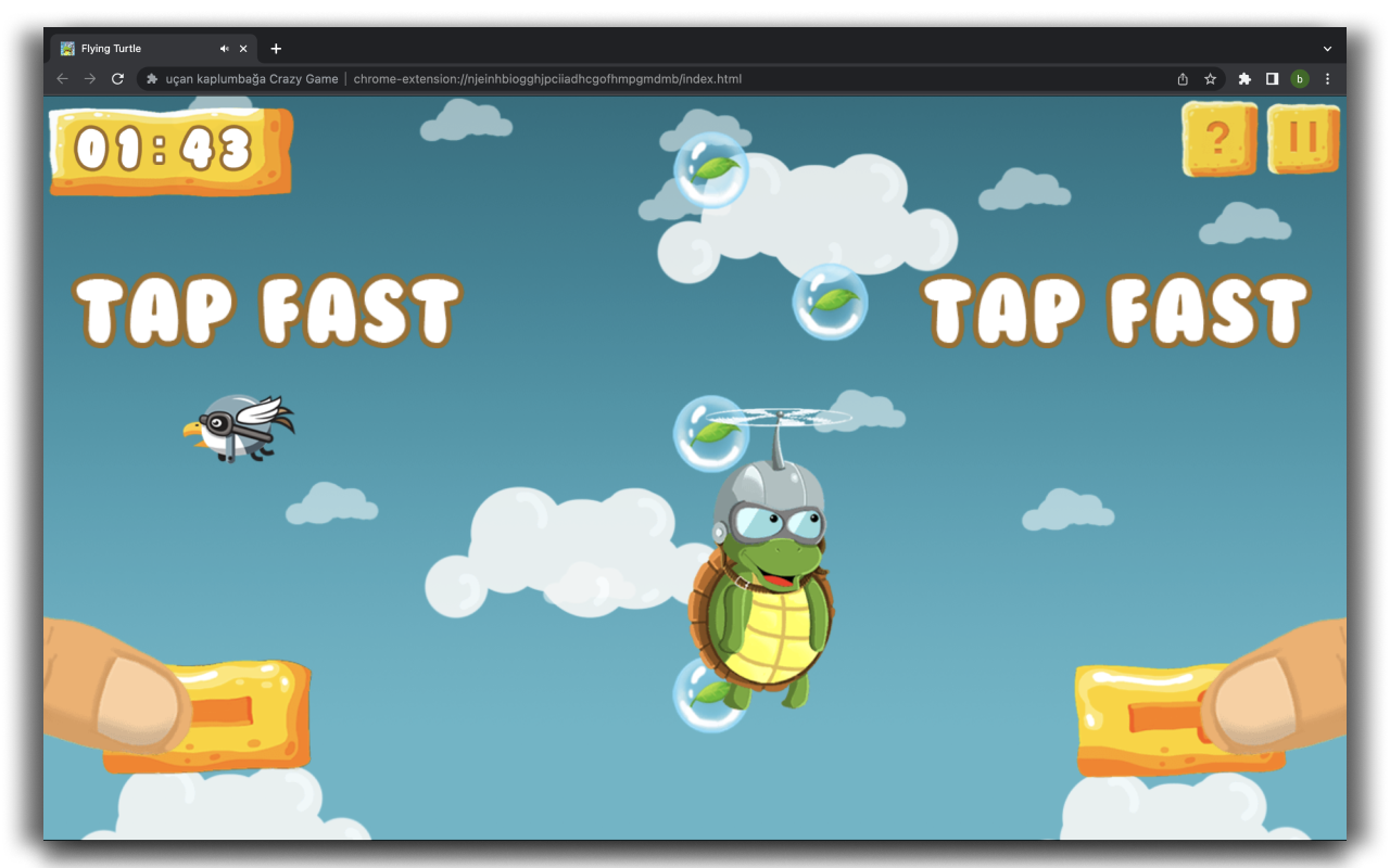 Flying Turtle Game chrome谷歌浏览器插件_扩展第3张截图