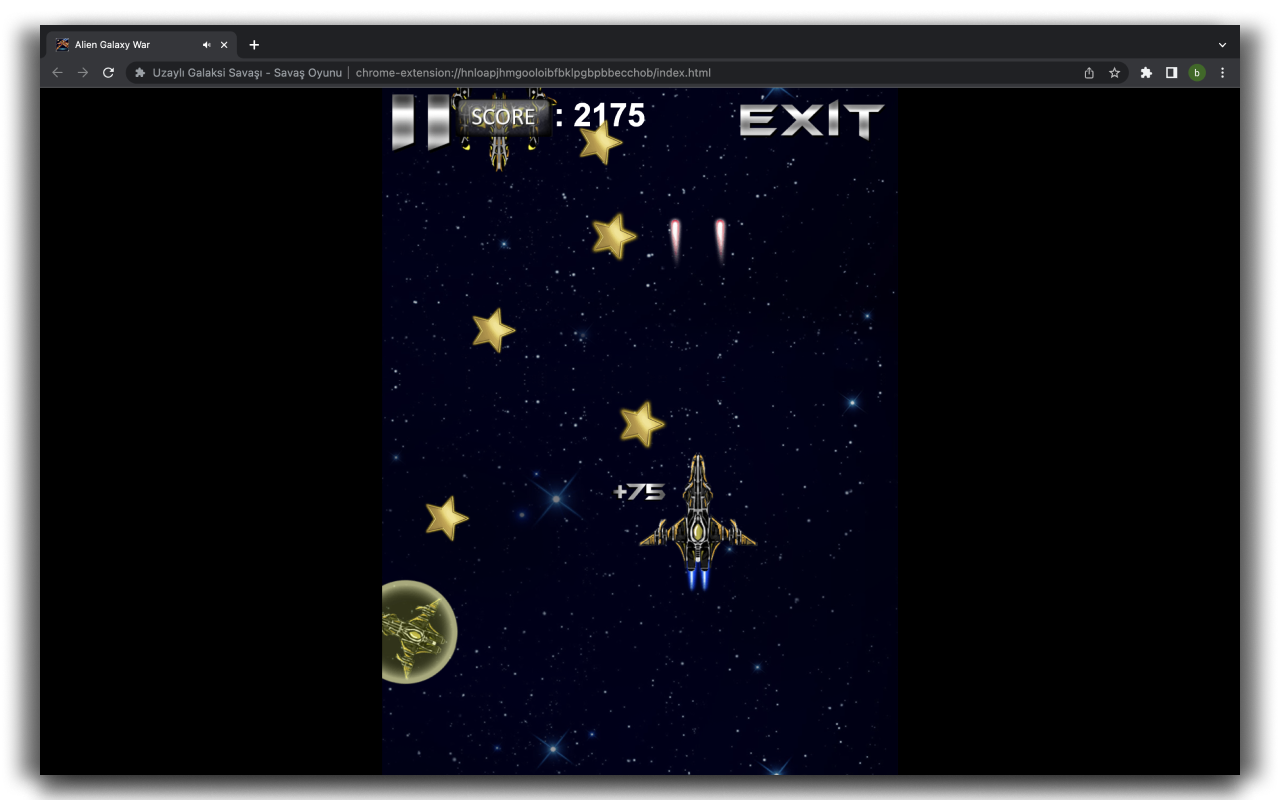 Alien Galaxy War Shooting Game chrome谷歌浏览器插件_扩展第1张截图