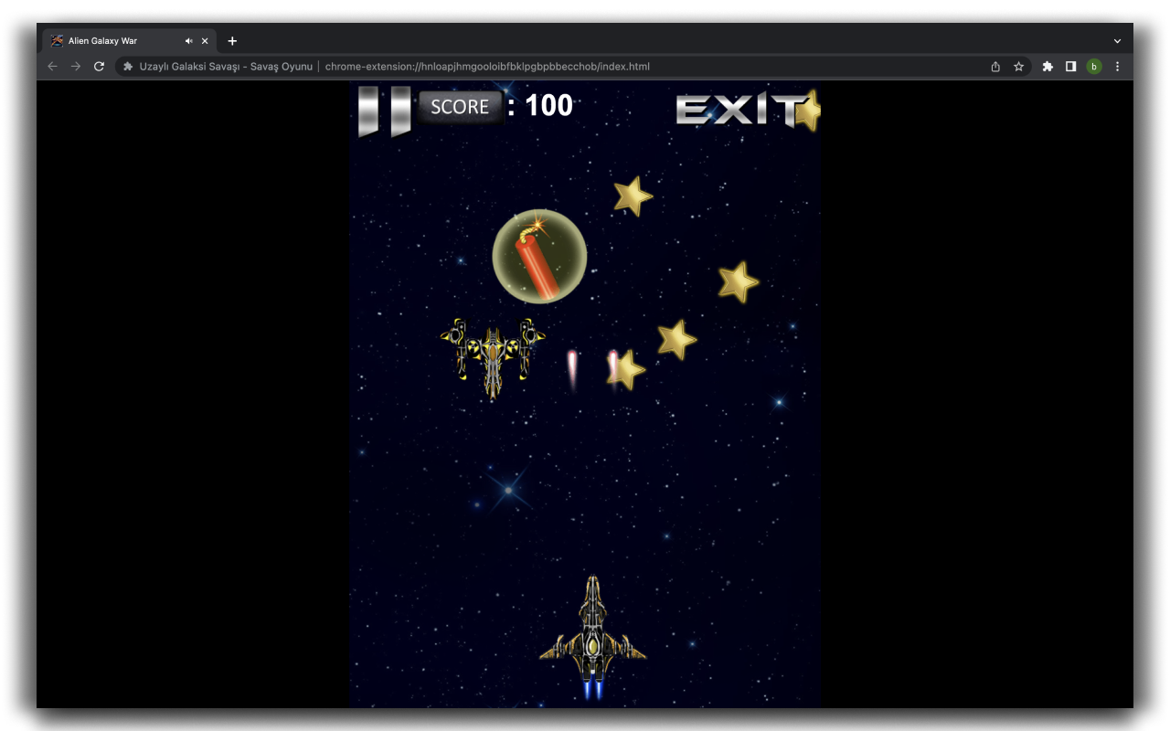 Alien Galaxy War Shooting Game chrome谷歌浏览器插件_扩展第3张截图