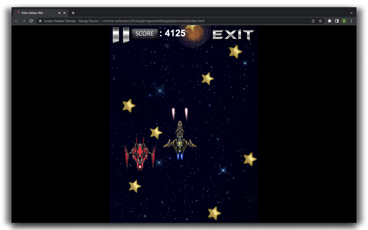 Alien Galaxy War Shooting Game chrome谷歌浏览器插件_扩展第5张截图