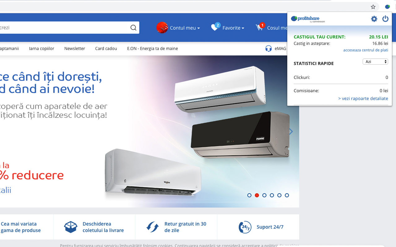 Profitshare chrome谷歌浏览器插件_扩展第2张截图