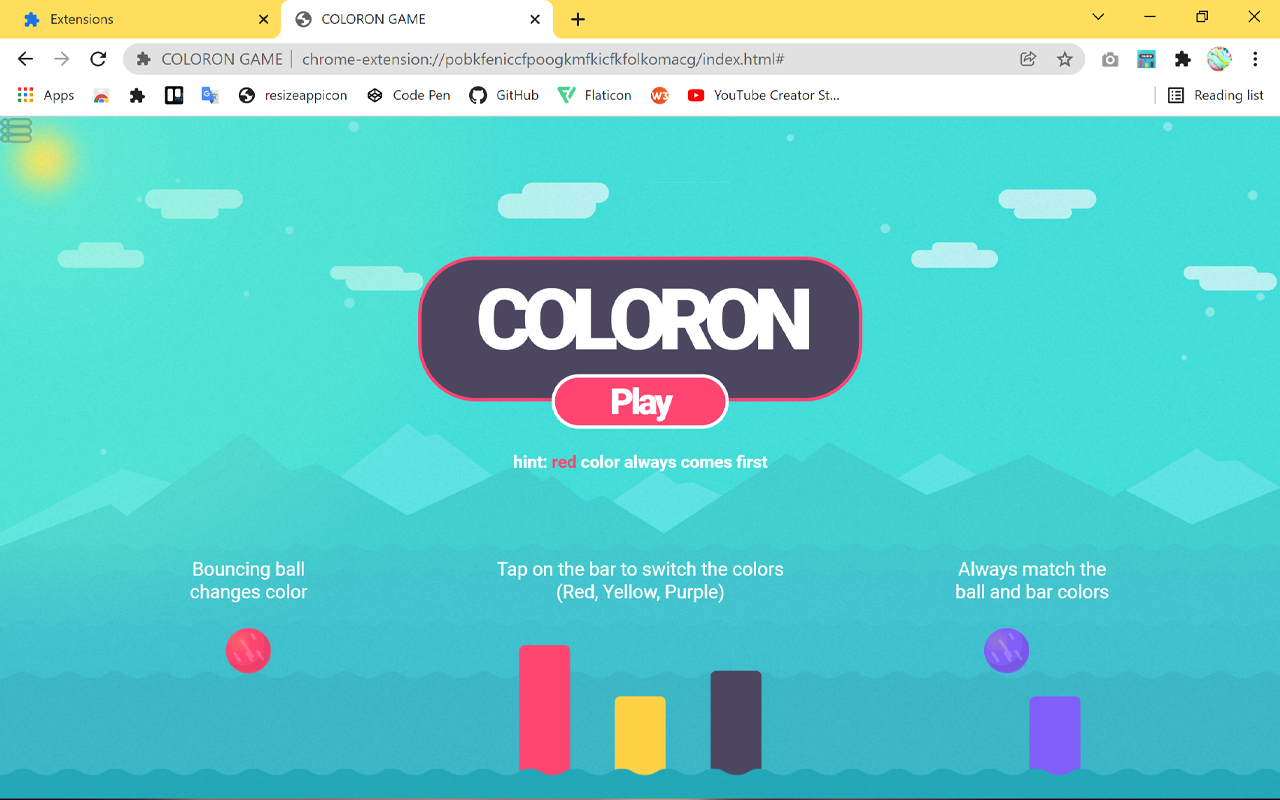 COLORON GAME chrome谷歌浏览器插件_扩展第1张截图