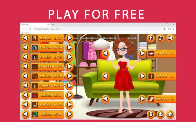Girls Dressup Game for Chrome chrome谷歌浏览器插件_扩展第2张截图