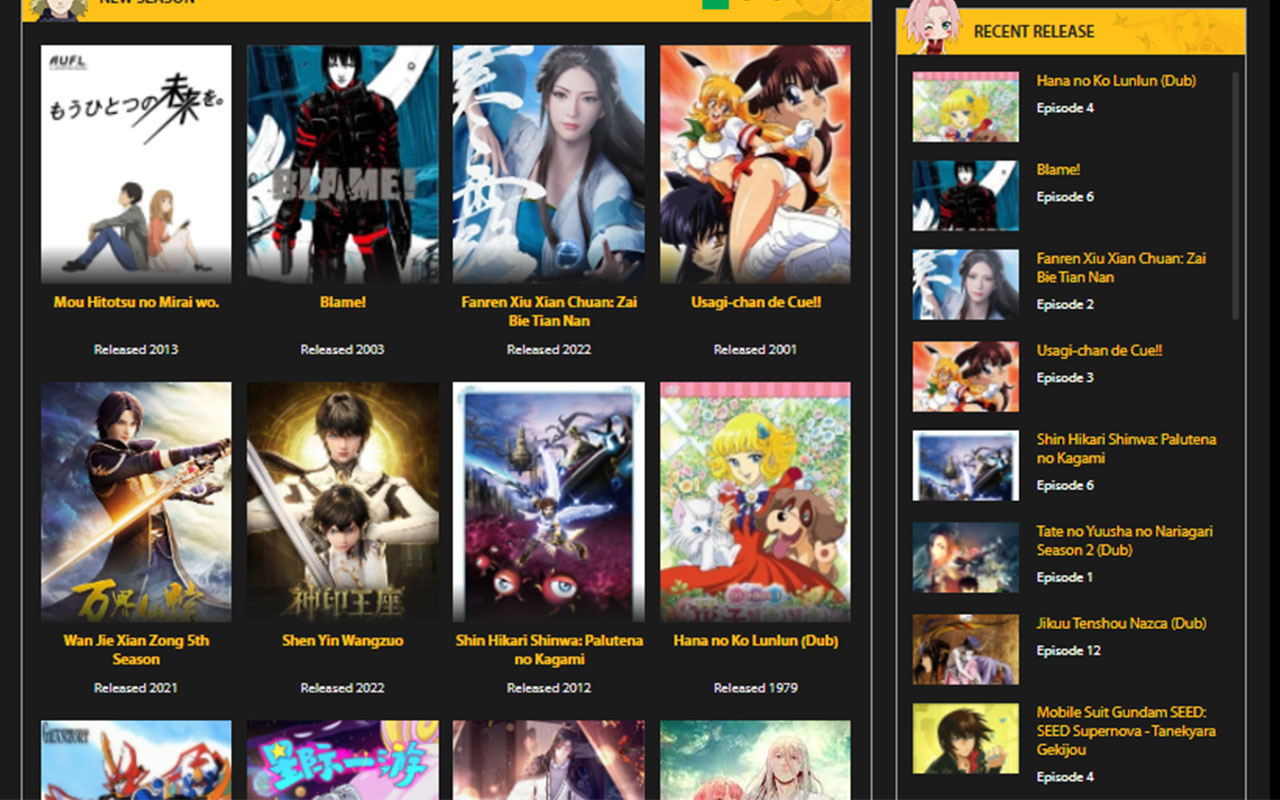 Wcoanime - Watch English Dub and Sub Anime HD chrome谷歌浏览器插件_扩展第1张截图