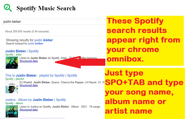 Spotify Web Player Search chrome谷歌浏览器插件_扩展第3张截图