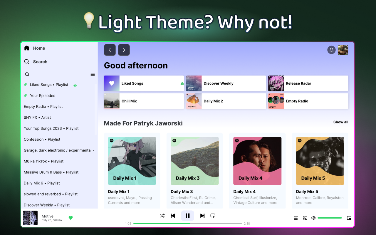 SpoPlus - Edit Spotify Theme & Setttings chrome谷歌浏览器插件_扩展第1张截图