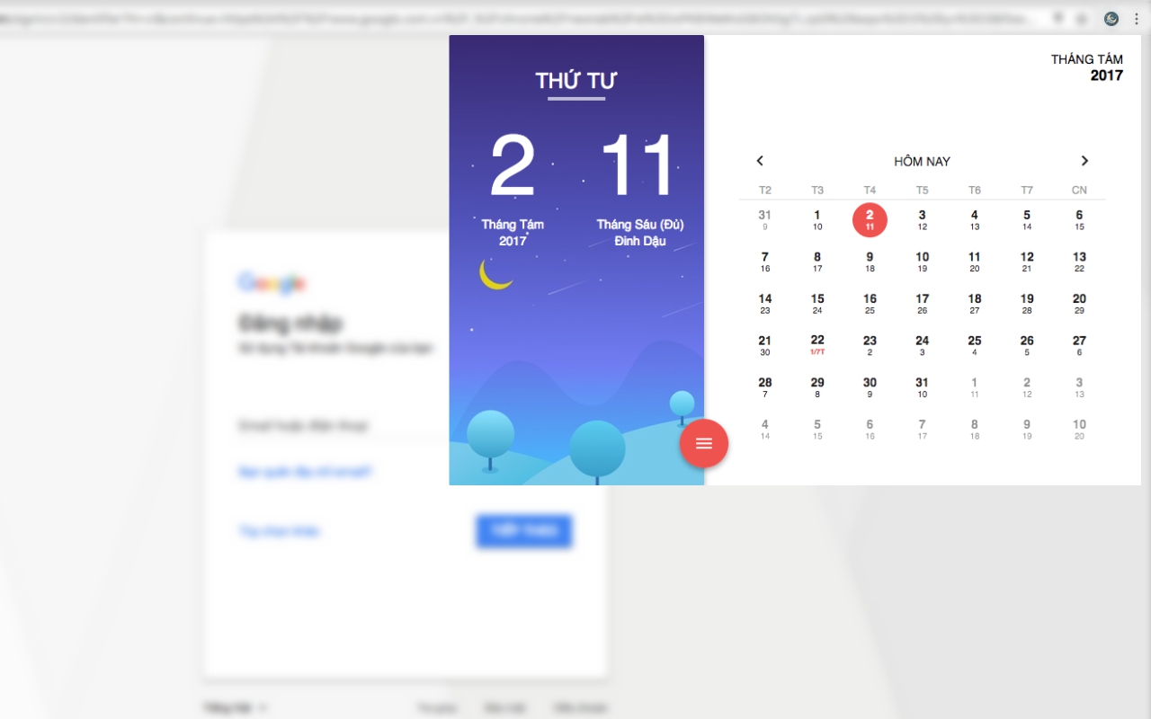 Lịch Âm chrome谷歌浏览器插件_扩展第1张截图