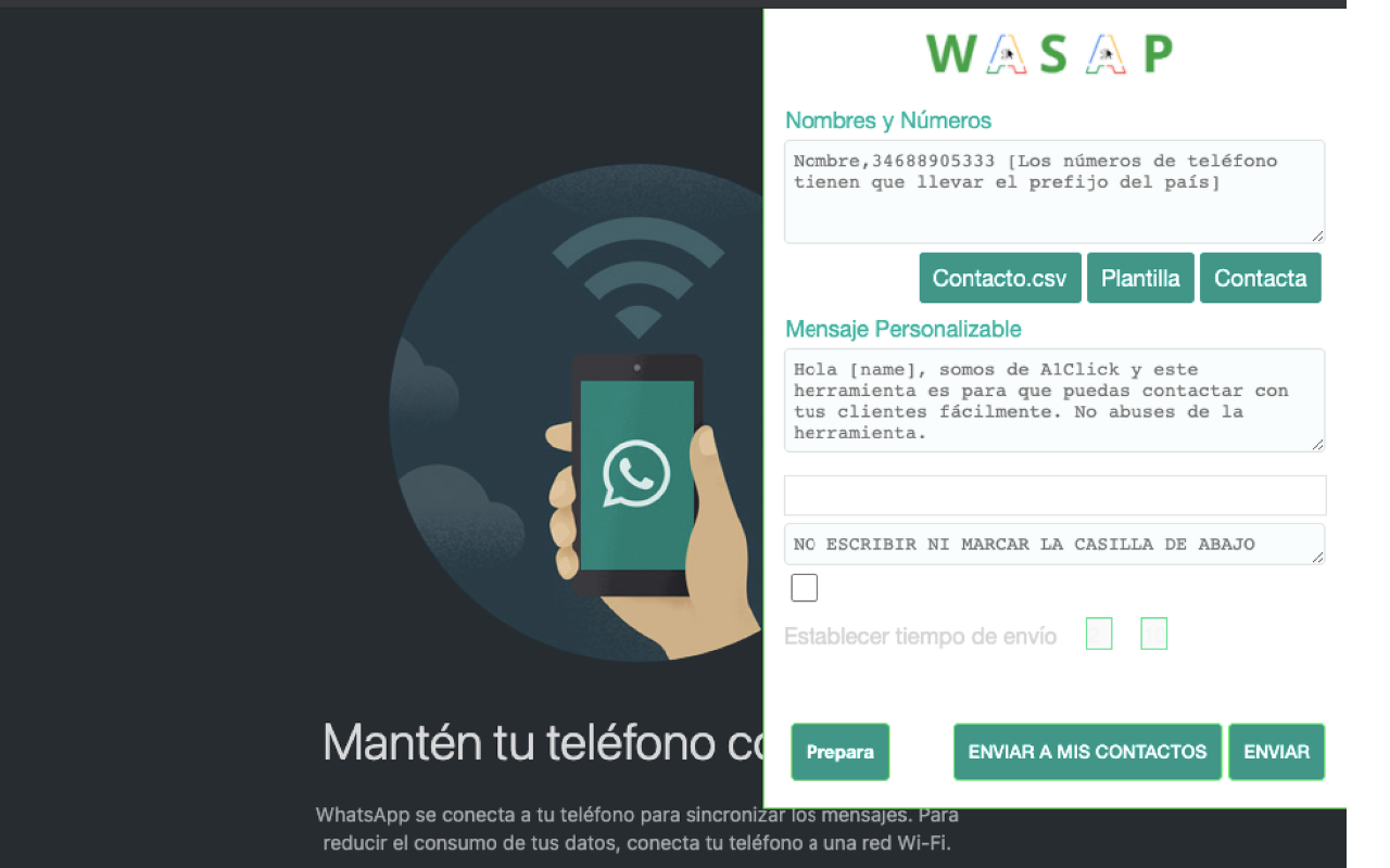 A1Click Whasup chrome谷歌浏览器插件_扩展第1张截图