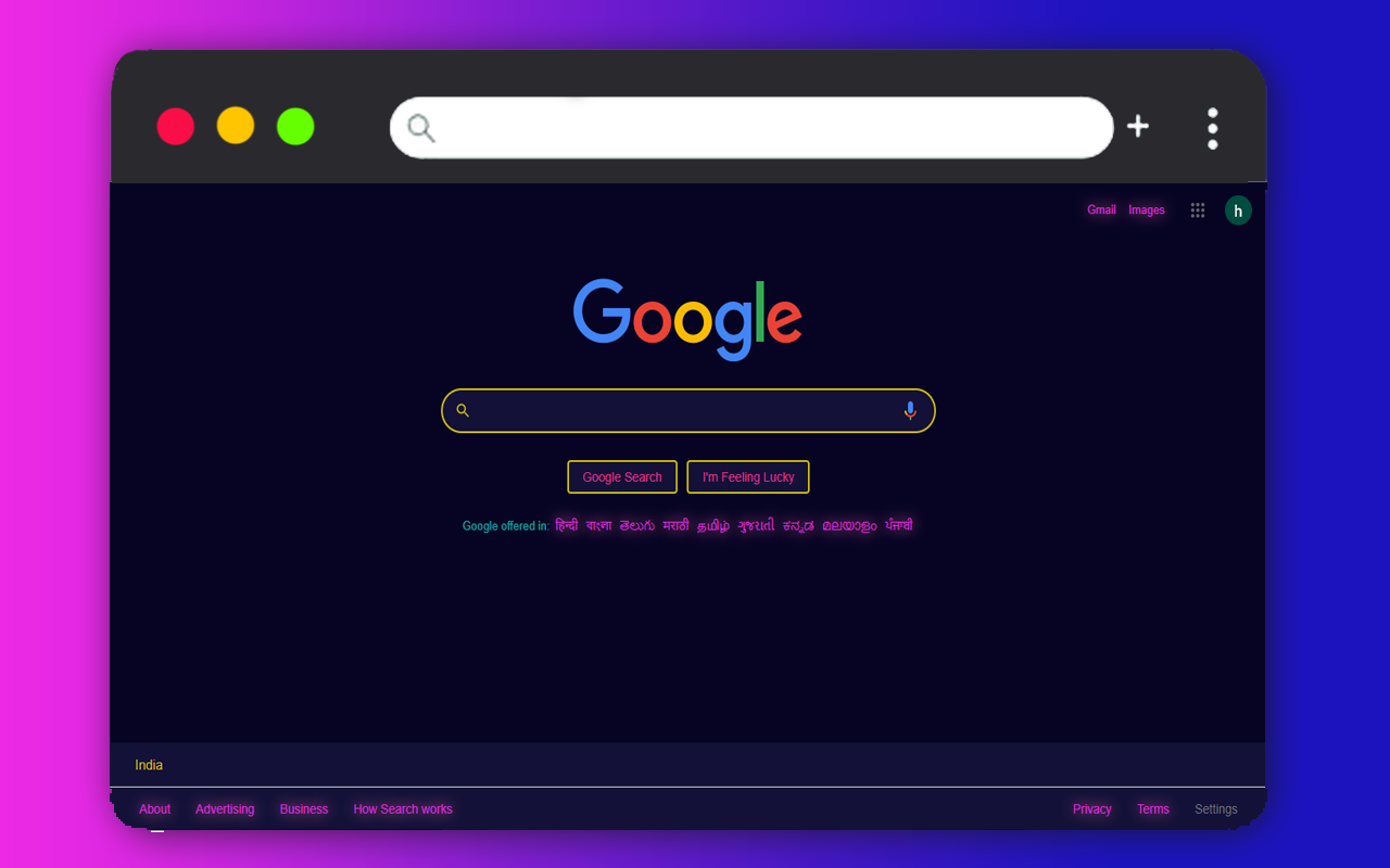 Google™ 发光主题 chrome谷歌浏览器插件_扩展第2张截图