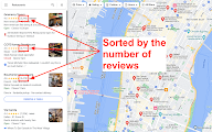Sort Maps Results chrome谷歌浏览器插件_扩展第1张截图