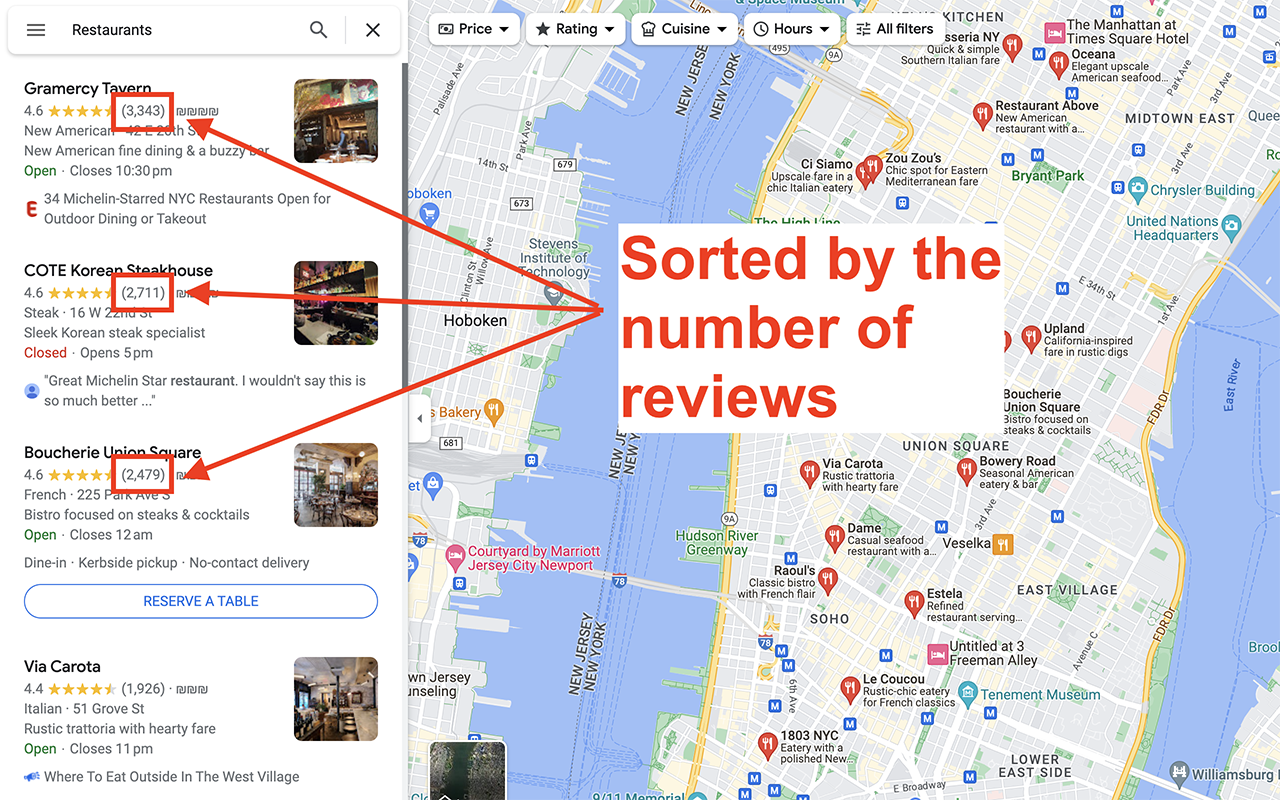 Sort Maps Results chrome谷歌浏览器插件_扩展第4张截图
