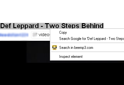 Beemp3 Search chrome谷歌浏览器插件_扩展第1张截图
