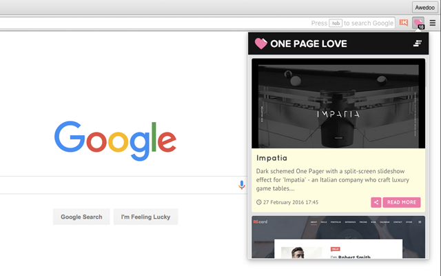 One Page Love chrome谷歌浏览器插件_扩展第2张截图